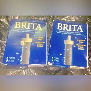 2 Brita Water Bottle Replacement Filters, BPA-Free, 6 Filters good for 1 year
